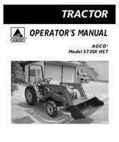 AGCO 79021930 Operator Manual - ST30X Compact Tractor (hydro trans)