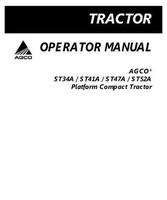 AGCO 79022656E Operator Manual - ST34A / ST41A / ST47A / ST52A Compact Tractor (platform)