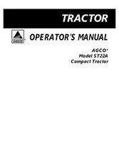 AGCO 79023270A Operator Manual - ST22A Compact Tractor