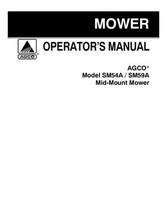 AGCO 79023370A Operator Manual - SM54A / SM59A Mid-Mount Mower
