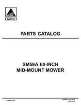 AGCO 79023603A Parts Book - SM59A Mid-Mount Mower