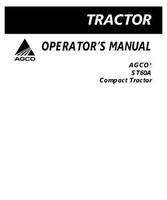AGCO 79024005A Operator Manual - ST60A Compact Tractor
