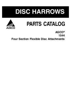 AGCO 79026450A Parts Book - 1544 Disc Harrow (attachments, 4 section, flexible)