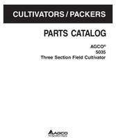 AGCO 79027290E Parts Book - 5035 Field Cultivator (3 section)