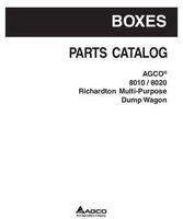 AGCO 79028108C Parts Book - 8010 / 8020 Richardton Dump Wagon (multi-purpose)