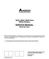 White Planter 79033139A Service Manual - 8816 / 8824 Planter (packet)