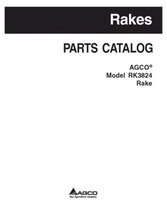 AGCO 79033491A Parts Book - RK3824 Rake EN