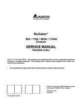 Ag-Chem 79033844A Service Manual - 1386 RoGator (chassis, eff sn Vxxx1001, 2010) (packet)