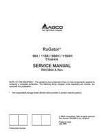 Ag-Chem 79033846A Service Manual - 984 / 1184 / 984H / 1184H RoGator (chassis) (packet)