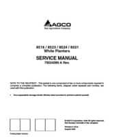 White Planter 79034089A Service Manual - 8516 / 8523 / 8524 / 8531 Planter (eff sn 'HS') (packet)