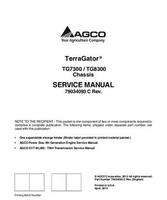 Ag-Chem 79034093C Service Manual - TG7300 / TG8300 TerraGator (chassis, 2013) (packet)
