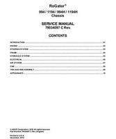 Ag-Chem 79034097C Service Manual - 994 / 1194 / 994H / 1994H RoGator (chassis) (packet)