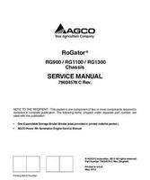 Ag-Chem 79034578C Service Manual - RG900 / RG1100 / RG1300 RoGator (tier 4i chassis) (packet)