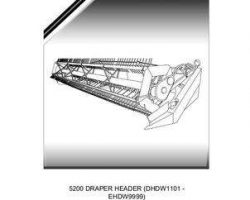 Massey Ferguson 79035572B Parts Book - 5200 Draper Header (DHDW1101 - EHDW9999)