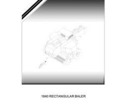 Massey Ferguson 79035909C Parts Book - 1840 Rectangular Baler