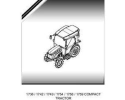 Massey Ferguson 79036196B Parts Book - 1736 / 1742 / 1749 / 1754 / 1758 / 1759 Compact Tractor