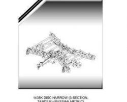 Massey Ferguson 79036236M1 Parts Book - 1435K Tandem Disc Harrow (for Russia, metric)