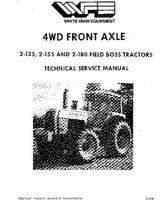 White 79036450A Service Manual - 2-135 / 2-155 / 2-180 Tractor (4wd front axle section)