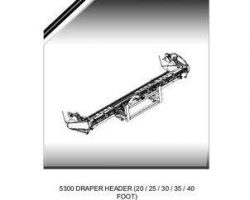 Massey Ferguson 79036523B Parts Book - 5300 Draper Header (20 / 25 / 30 / 35 / 40 Foot)