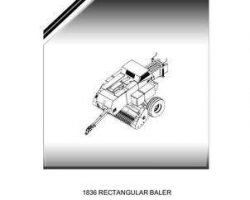 Massey Ferguson 79036548A Parts Book - 1836 Rectangular Baler