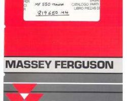 Massey Ferguson 819650M4 Parts Book - 550 Tractor (UK)