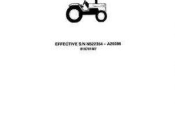 Massey Ferguson 819701M7 Parts Book - 240 Tractor (sn 522354 to A20286)