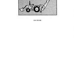 Massey Ferguson 819742M5 Parts Book - 50E / 50EX Tractor Loader, Tractor Digger Loader (Manchester UK)