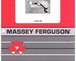 Massey Ferguson 819761M2 Parts Book - 33 / 35 Industrial Loader