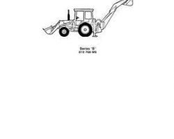 Massey Ferguson 819766M5 Parts Book - 50H / 50HX / 60H Tractor / Loader / Backhoe (Series S)