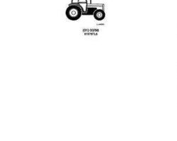 Massey Ferguson 819787L8 Parts Book - 393 Tractor (cab & footstep)