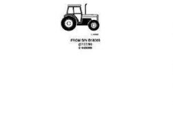 Massey Ferguson 819800M8 Parts Book - 390T Tractor (eff sn B18009, cab and footstep)