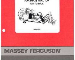 Massey Ferguson 955066M1 Parts Book - 25 Tractor (4A.107 engine)