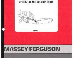 Massey Ferguson 987052 Operator Manual - 106DM / 107DM / 108DM / 109DM Disc Mower