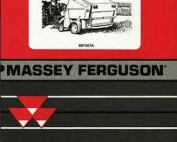 Massey Ferguson 987057A Operator Manual - 143RF Round Baler (Export)