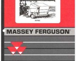 Massey Ferguson 987062 Operator Manual - 143RF / 143S Round Baler (Export)