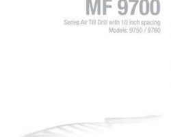Massey Ferguson 9971253MFC Operator Manual - 9750 Grain Drill (10 inch spacing, 50 - 60 ft)