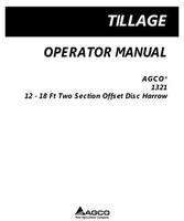 AGCO 997205ABB Operator Manual - 1321 Disc Harrow (2 section offset, 12-18 ft)