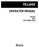 AGCO 997481ABC Operator Manual - 3372 Blade Plow (40 ft)