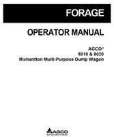 AGCO 997694ABC Operator Manual - 8010 / 8020 Richardton Dump Wagon (multi-purpose)