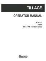AGCO 997724ABC Operator Manual - 1234 Disc Harrow (tandem, 29 - 32 ft)