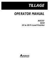 AGCO 997803ABG Operator Manual - 6333 Land Finisher (22 ft - 28 ft)