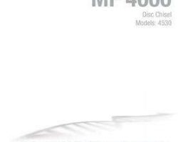 Massey Ferguson 997807MFD Operator Manual - 4530 Disc Chisel