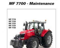 Massey Ferguson ACT0007510 Operator Manual - 7700 Series Tractor (Dyna-VT, maintenance)