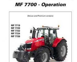 Massey Ferguson ACT0008450 Operator Manual - 7700 Series Tractor (Dyna-6, operation, deluxe premium)