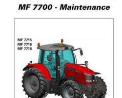Massey Ferguson ACT0009980 Operator Manual - 7700 Series Tractor (Dyna-VT, maintenance)