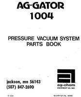 Ag-Chem AG005503 Parts Book - 1004 AgGator (pressure vacuum system)