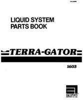 Ag-Chem AG005906 Parts Book - 1603 TerraGator (liquid system)