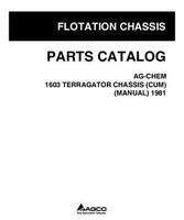 Ag-Chem AG007368H Parts Book - 1603 TerraGator (chassis, Cummins, manual trans, 1981)