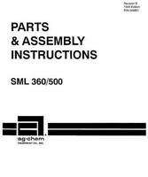 Ag-Chem AG008801 Parts Book - 360 / 500 SML (saddle mount)