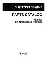 Ag-Chem AG030049B Parts Book - 2600 Big A Applicator (chassis, 3 - wheel)